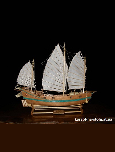 Чертёж модели Джонки Junk pirate chinese XVIIc ver.1 / Китайская пиратская джонка (1780–1820) для сборки и историческая справка