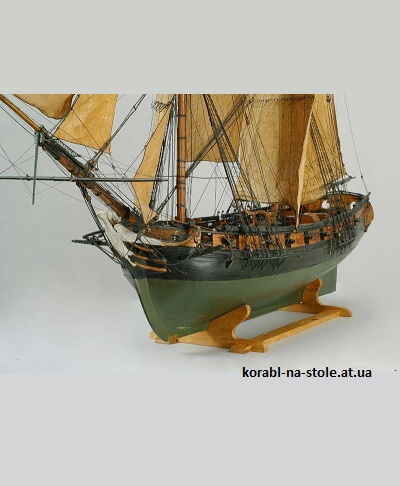 Чертёж модели Бррига Le Cygne / Лебедь (1806) для сборки и историческая справка