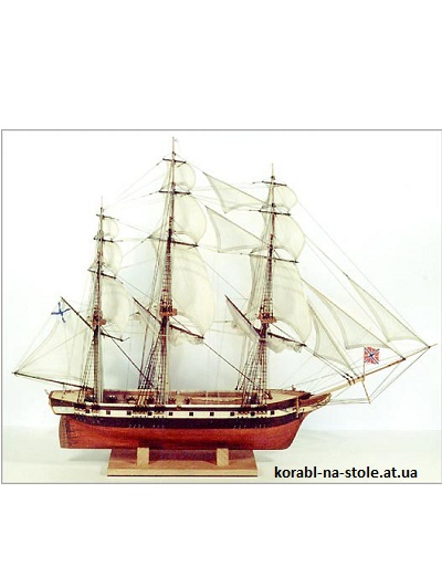 Чертёж модели Корвета Olivuca / Оливуца (1841) для сборки и историческая справка