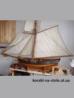 Чертёж модели Корвета Le Cerf / Ле Серф (1779) для сборки и историческая справка