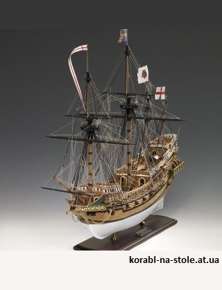 Чертёж модели Галеона HMS Revenge / Ривендж (1577) для сборки и историческая справка