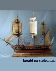 Чертёж модели Фрегата La Belle Poule / Ля Белль Пуль (1765) для сборки и историческая справка