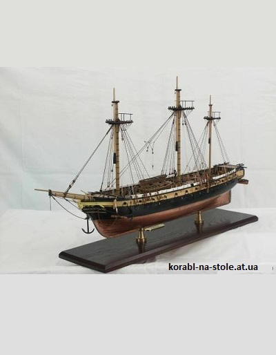 Чертёж модели Корвета La Creole / Креолка (1650) для сборки и историческая справка