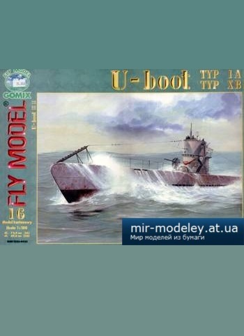 U-Boat Typ IA, Typ XB [Fly Model 016] из бумаги