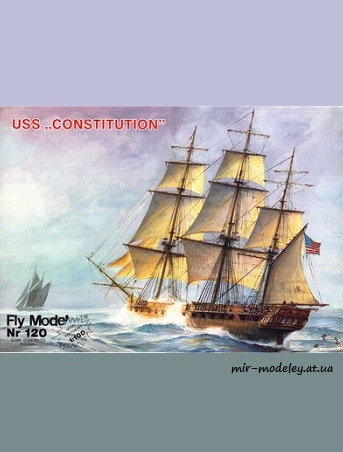 USS Constitution [Fly Model 120] из бумаги