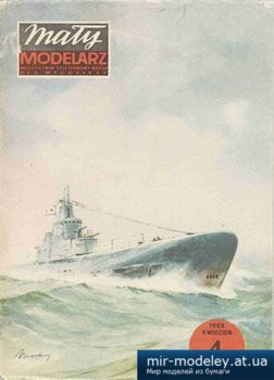 Okret pdwodny K-21 [Maly Modelarz 1983-04] из бумаги