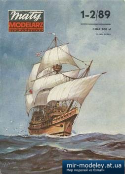 Mayflower [Maly Modelarz 1989-01-02] из бумаги
