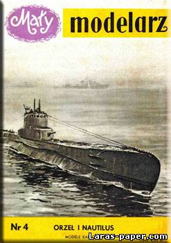 Orzel i Nautilus [Maly Modelarz 1958-03] из бумаги