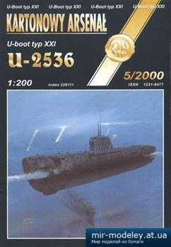 U-boot typ XXI U-2536 [Halinski KA 2000-05] из бумаги