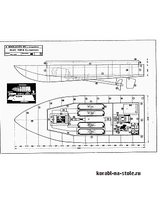 Радиоуправляемая моторная лодка raceboat ELUX