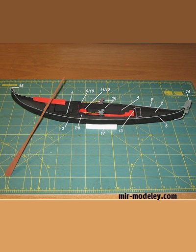 Gondola Venice (capasoblog) из бумаги