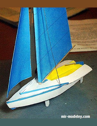 Яхта "Wind Dinghy" (Kevin Green) из бумаги