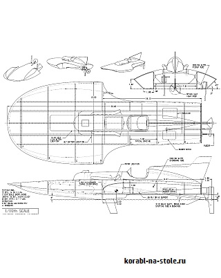 Радиоуправляемая моторная лодка hydro TED JONES