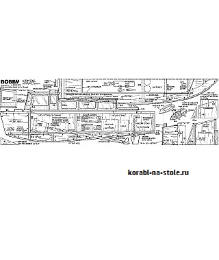 Радиоуправляемая моторная лодка police launch BOBBY