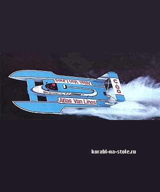 Радиоуправляемая моторная лодка hydro ATLAS VAN LINES