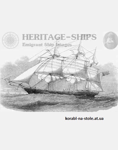 Чертёж модели Клипера Cairngorm / Кэрнгорм (1853) для сборки и историческая справка