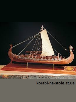 Чертёж модели Drakkar Viking / Дракар Викингов (VIII–XI века) для сборки и историческая справка