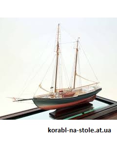 Чертёж модели рыбацкой шхуны-драгера Evelina M. Goulart / Эвелина М. Гулар (1927) для сборки и историческая справка