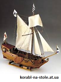 Чертёж модели Яхты Grose (GROBE Jacht) / Большая яхта (1678) для сборки и историческая справка