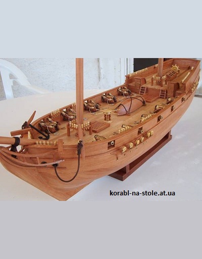 Чертёж модели Бриг-шхуны Febrero / Февраль (1827) для сборки и историческая справка