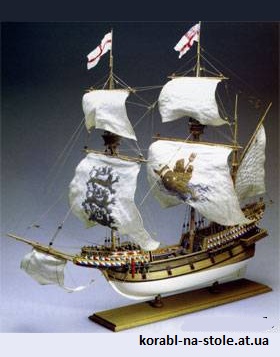 Чертёж модели Галеона Elizabethan Jonas / Элизабет Джонас (XVI) для сборки и историческая справка