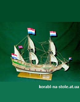 Чертёж модели Пинаса Хемскерик / Pinnace Heemskerck (1638) для сборки и историческая справка