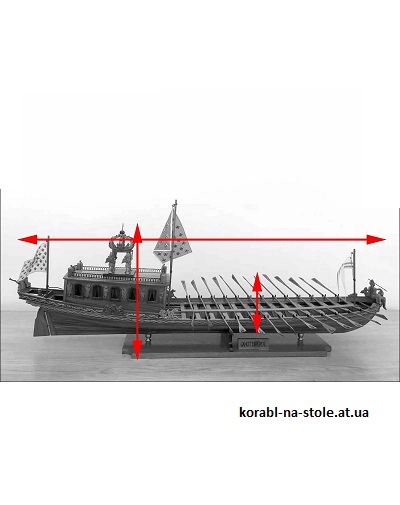 Чертёж модели Церемониальной императорской шлюпки Canotto imperiale francese (1811) для сборки и историческая справка