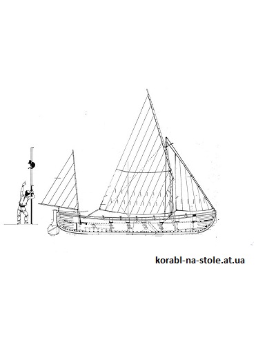 Чертёж модели Harpunierboot / Гарпунерская лодка (1860–1880) для сборки и историческая справка