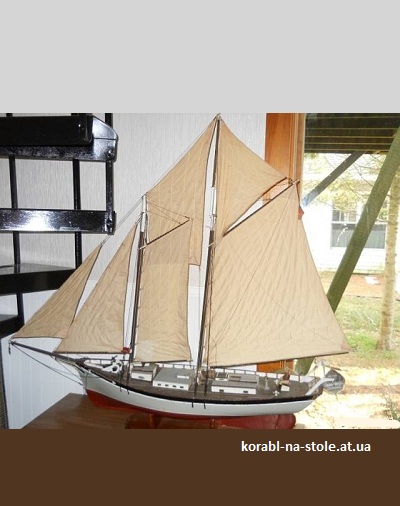 Чертёж модели шлюп-траллер Emma C. Berry / Эмма С. Берри (1866) для сборки и историческая справка