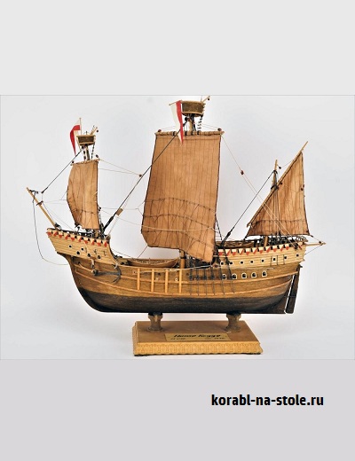 Чертёж модели Когга Das Hanse-Schiff / Ганзейский корабль (1470) для сборки и историческая справка