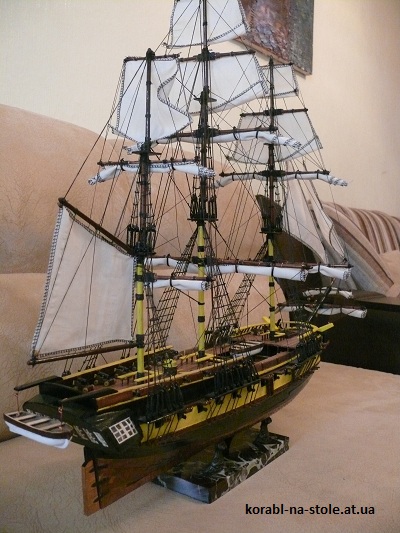 Чертёж модели Корабля Essex, Aeropicolla / Эссекс (1779) для сборки и историческая справка