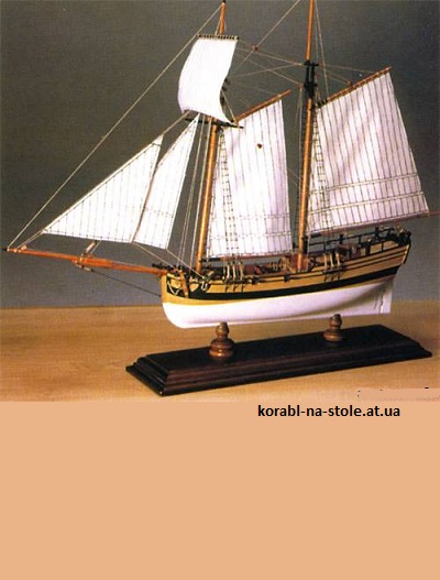 Чертёж модели Шлюпа Hannah / Ханна (1775) для сборки и историческая справка
