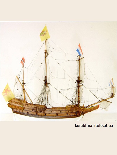 Чертёж модели Флейта Geunieerde Provincien / Соединённые Провинции (1603) для сборки и историческая справка