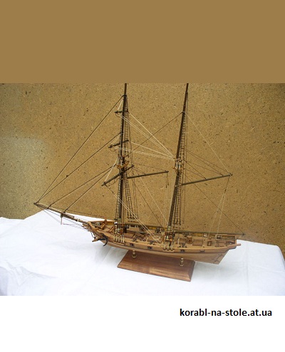 Чертёж модели Шхуна-брига Halcon / Халькон (1840) для сборки и историческая справка