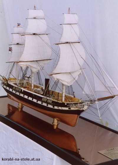 Чертёж модели Корвета Elisabeth / Элизабет (1868) для сборки и историческая справка