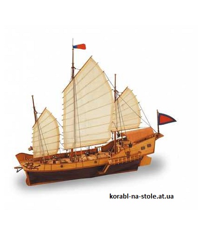 Чертёж модели Hangchou-Dschunke / Ханчжоуская джонка (XX век) для сборки и историческая справка