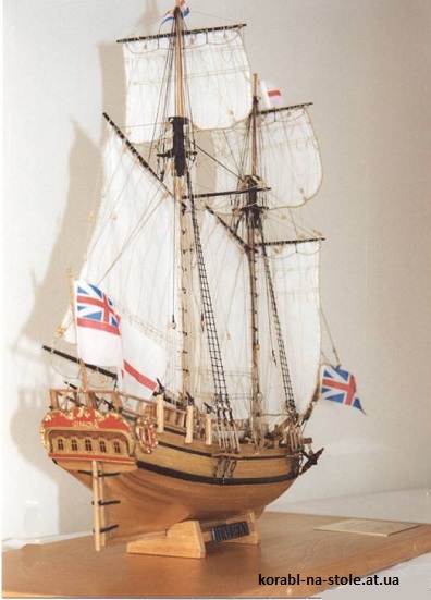 Чертёж модели Шхуны Halifax (Schooner) / Галифакс (1768) для сборки и историческая справка