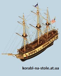 Чертёж модели Фрегата Hancock / Хенкок (1776) для сборки и историческая справка