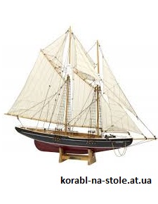 Чертёж модели Гоночной шхуны Blue Nose / Блуноу (1921) для сборки и историческая справка