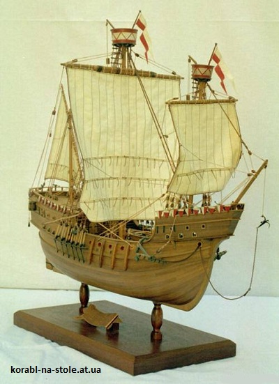 Чертёж модели Кокка Anseatica / Ганзейская (XV ст.) для сборки и историческая справка