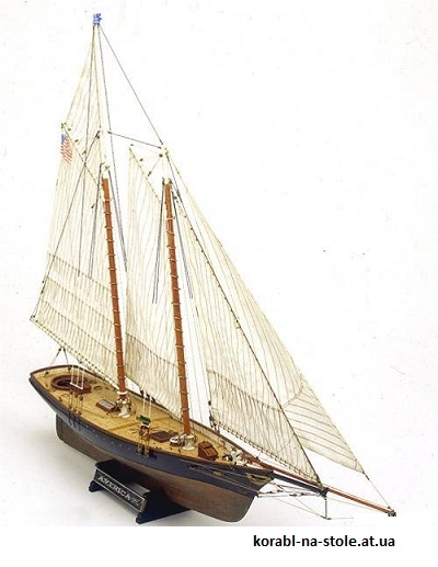 Чертёж модели Яхты America / Америка (1851) для сборки и историческая справка