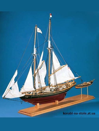 Чертёж модели рыболовного судна Benjamin W. Latham / Бенджамин У. Латам (XX) для сборки и историческая справка