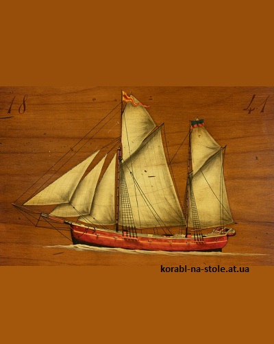 Чертёж модели клипера Aurora / Аврора (1870–1890) для сборки и историческая справка