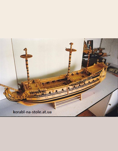 Чертёж модели Корабля Brillant / Бриллан (1690) для сборки и историческая справка