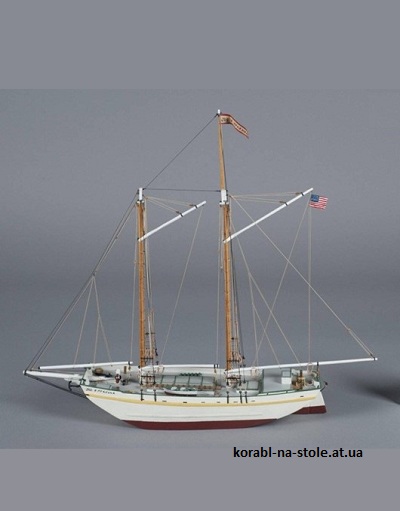 Чертёж модели Шхуны Alma, Scow Schooner (1891) для сборки и историческая справка