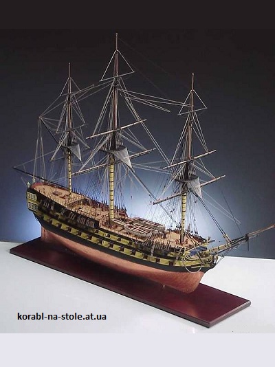 Чертёж модели Корабля HMS Agamemnon / Агамемнон (1801) для сборки и историческая справка