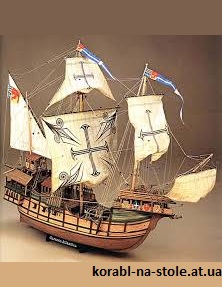 Чертёж модели Каракки Miguel / Мигель (1519) для сборки и историческая справка