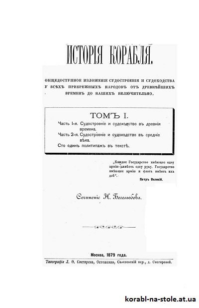 История корабля