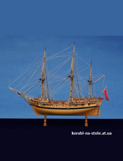 Чертёж модели Шлюпа HMS Atalanta (1775) для сборки и историческая справка