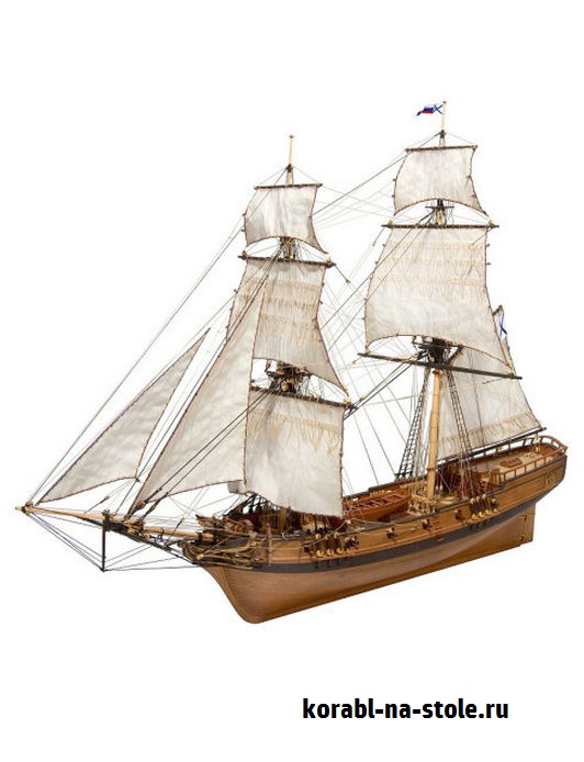 Чертёж модели Каравелла-полакара Turkish / Турция (XVII век) для сборки и историческая справка